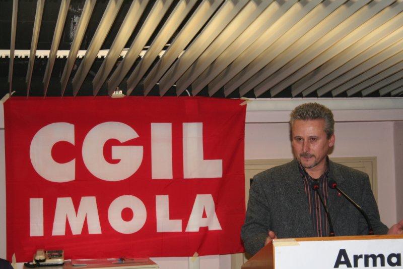 Il Segretario generale della Cgil di Imola, Paolo Stefani