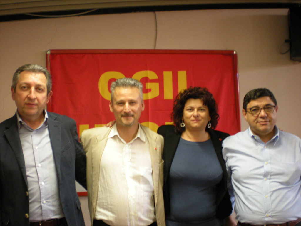 da sinistra: Pietro Bellucci, Paolo Stefani, Mirella Collina, Domenico Giagnacovo